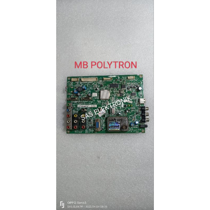 MB MOTHERBOARD MAINBOARD MESIN TV LCD POLYTRON 24 INCH PLM24M60 PLM-24M60 L24V10F L24V10 F L 24V10F 