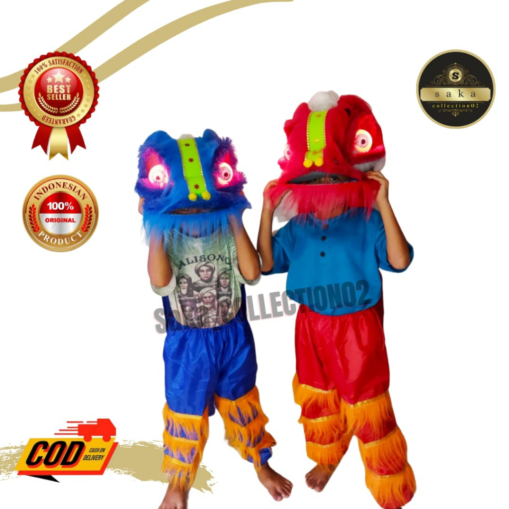 Barongsai Mata Menyala + Celana Set Hadiah Terlaris