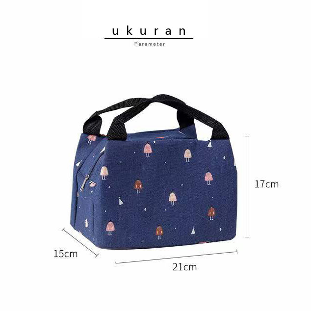 HAPPY TIME COOLER BAG ZIPPER KECIL KODE KT TEMPAT MAKANAN TAS BEKAL