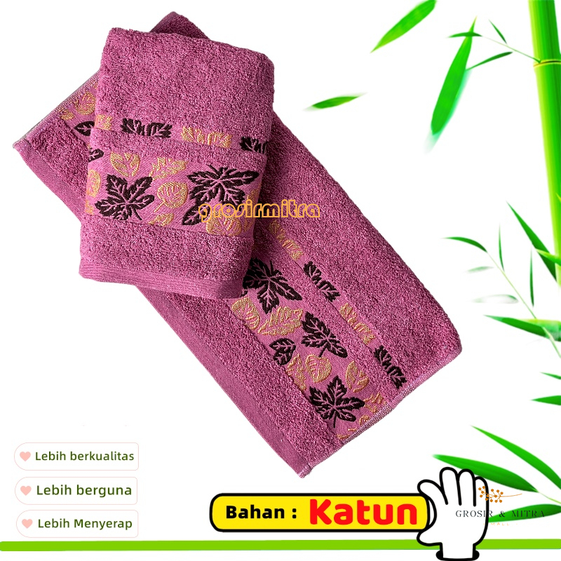 Handuk Mandi Handuk Katun Handuk Dewasa Bayi Baby Kamar Mandi Handuk 50X100CM Daun