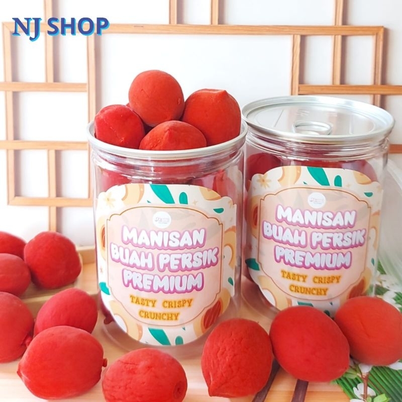 

[Healthy Food] - Can Manisan Buah Persik Merah Impor Red Crunchy Peach Kualitas Premium