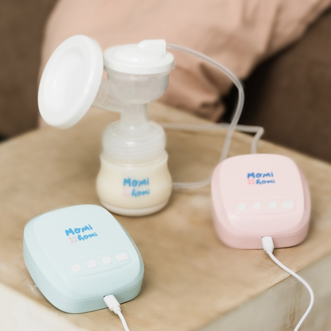 MOMI HOMI Kyoto Pompa ASI Elektrik 04 Hisap Kuat Electric Breast Pump USB BPA FREE Anti Colic Automatic Electrical Milk Breast Pump + Botol Dot 150ML pumping asi elektrik Newborn