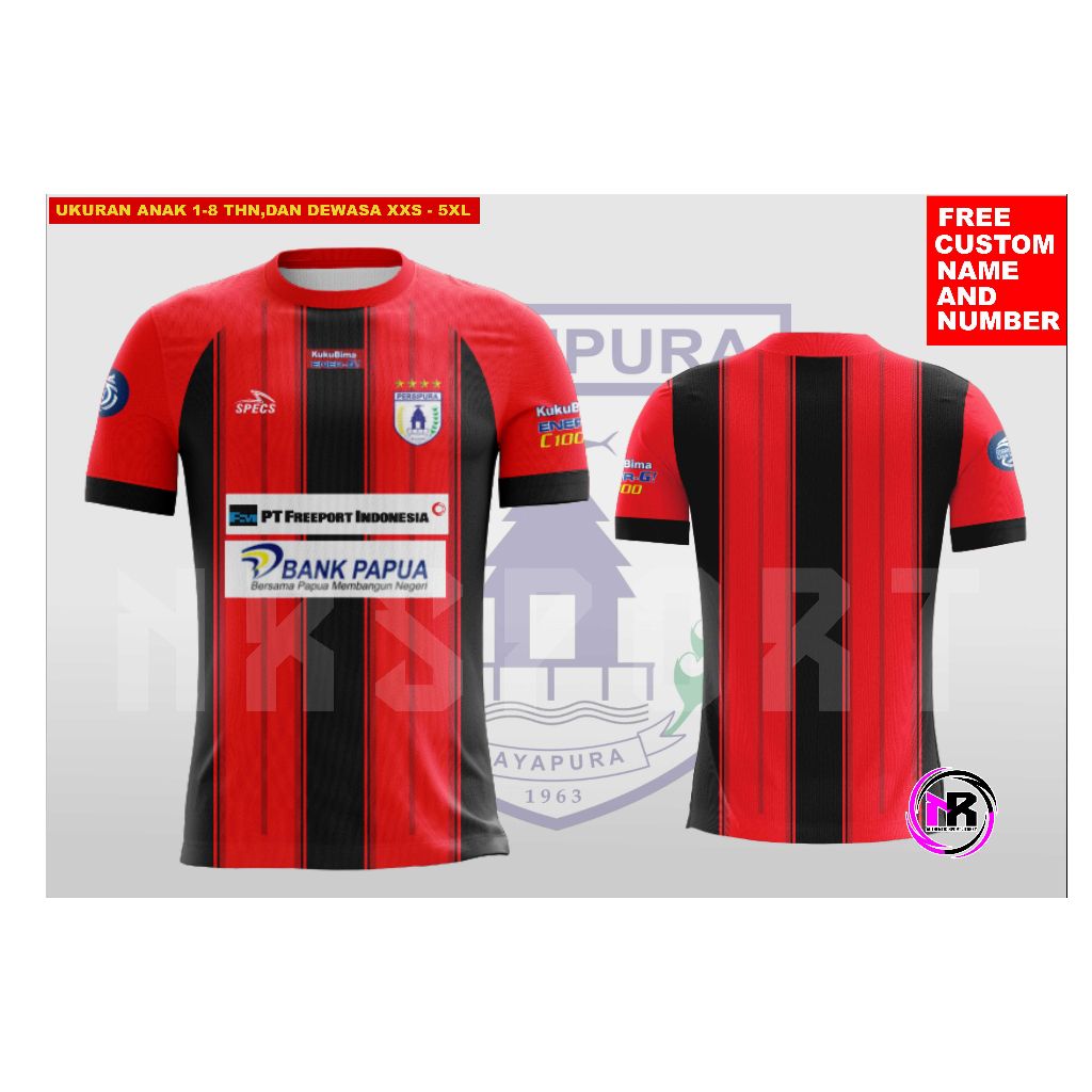 JERSEY PRINTING PERSIPURA TERBARU 2023/JERSEY PREMIUM FULLPRINT LIGA INDONESIA BRI 1JAYAPURA/JERSEY 