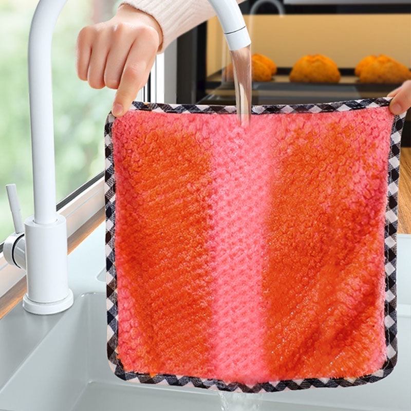 Kain Lap Tangan Gantung Microfiber Coral - Hand Towel - Kain lap dapur - Kain lap serbaguna Anti minyak