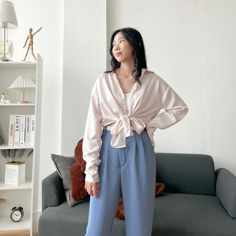 Esha Blouse Crop Twill