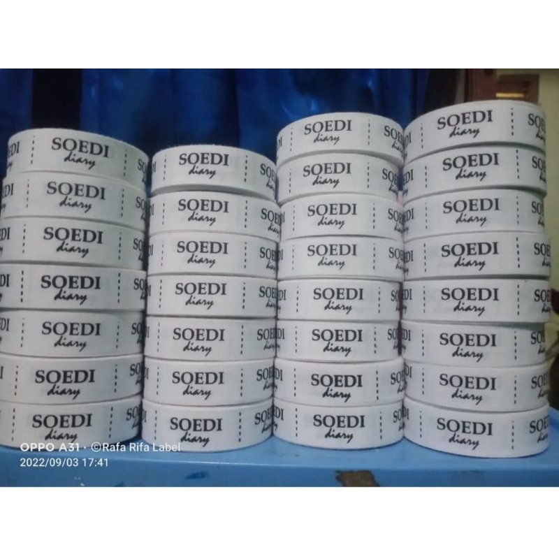 

label baju katun