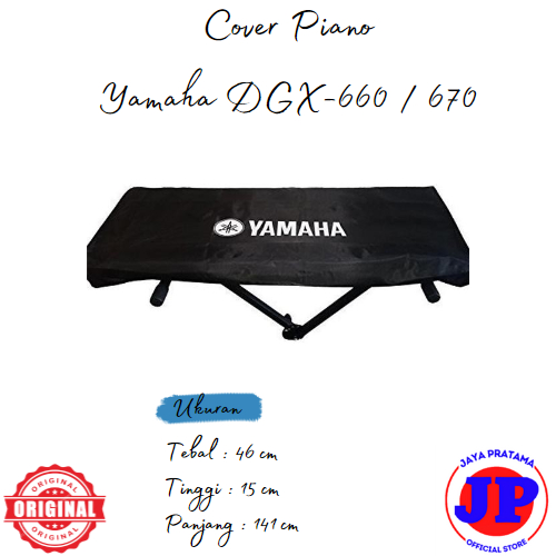Cover Piano Keyboard Yamaha DGX 660 / 670 Penutup Anti Debu Anti Air