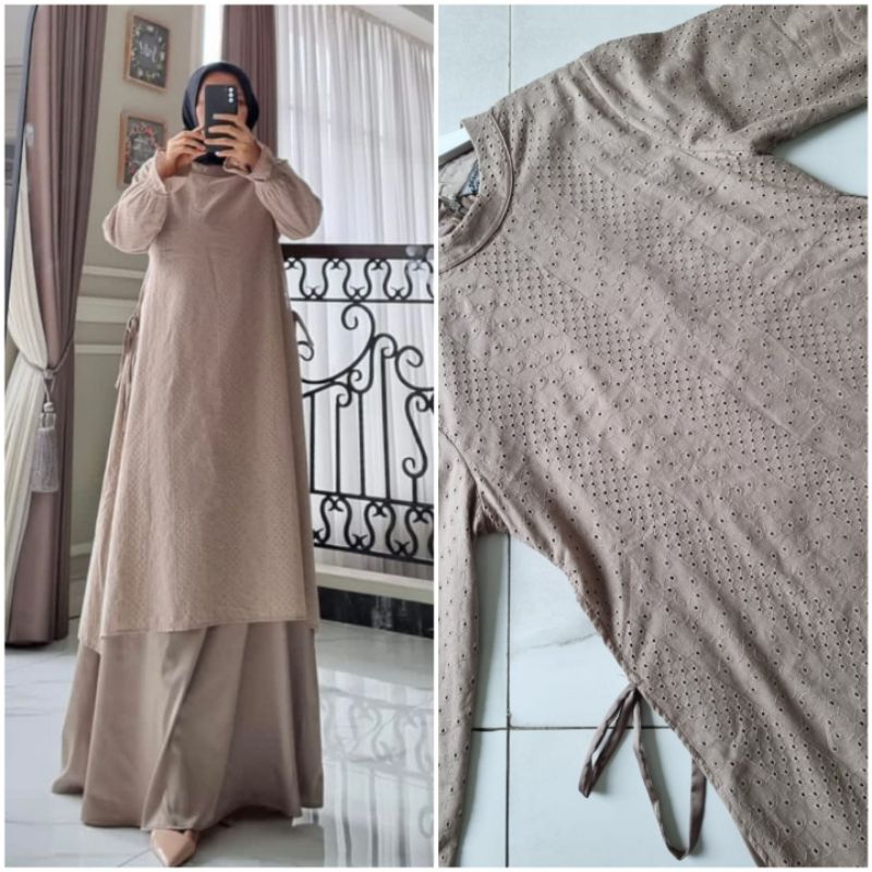 New Gamis malaysia katun bordir