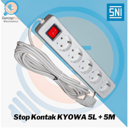 Stop Kontak Kyowa 5 Lubang 5 Meter