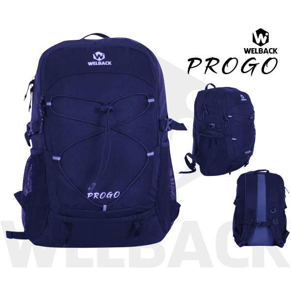 Tas Ransel Hitam Harian 22 liter Welback Seri Progo