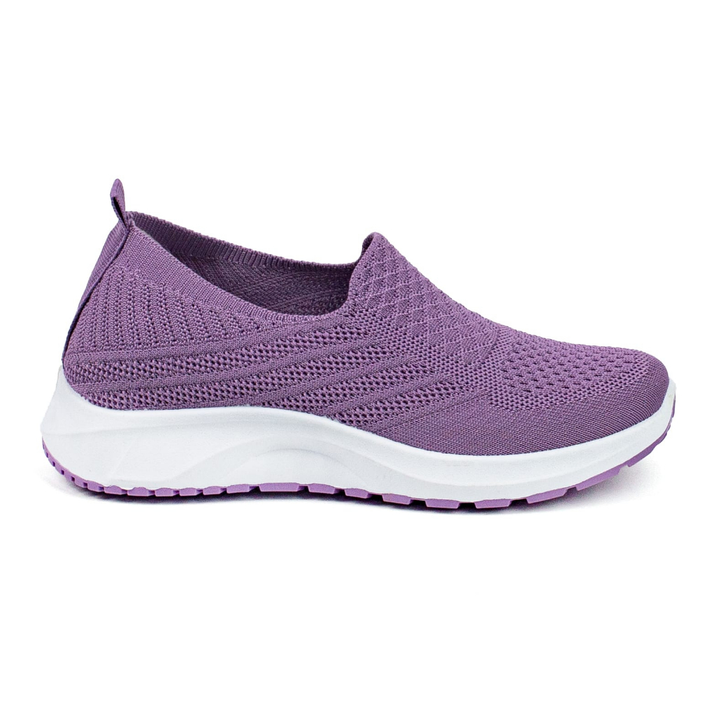 Sepatu Sneakers  Wanita Import Rajut Cewek Sport Shoes Kasual Fashion Wanita Model Terbaru 2023 Slip On K8141