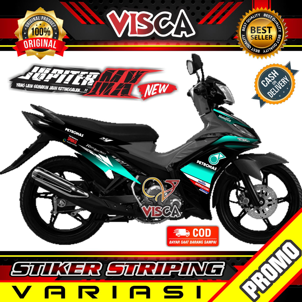Stiker Striping Jupiter MX New 135 Variasi Petronas