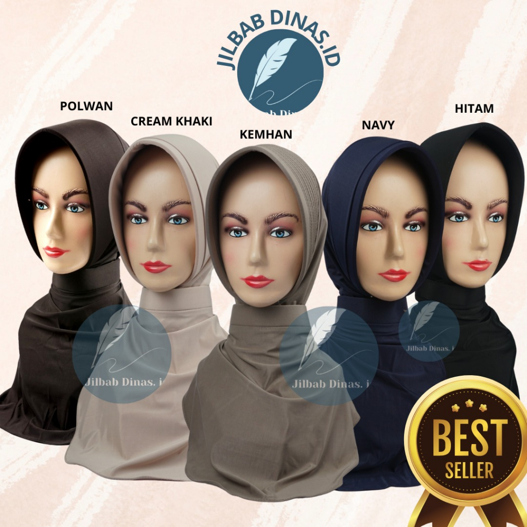 Jilbab Dinas(Polwan/perawat/bidan/PNS Polri/Pramuka/kowad/kemhan/kowad)
