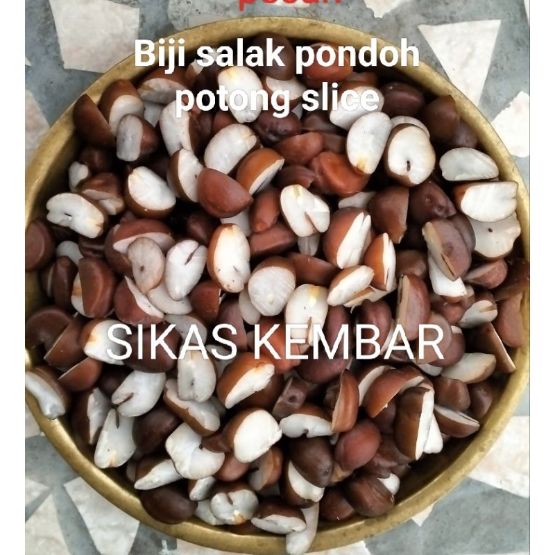 

biji salak pondoh rajang segar 1000gr sebagai bahan tepung dan kopi