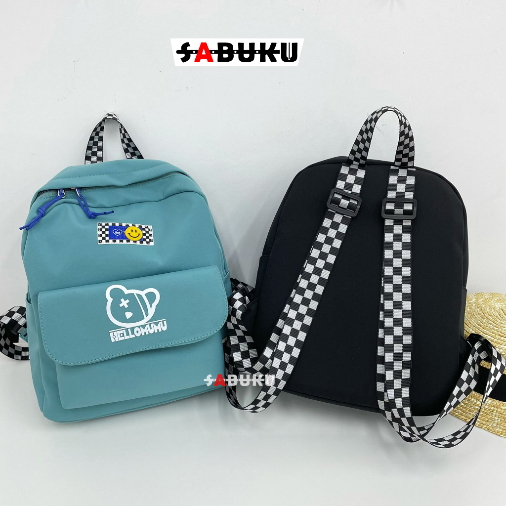 Tas Ransel Anak Sekolah TK SD Tas Backpack Motif Simple Tas Punggung Unisex - 298