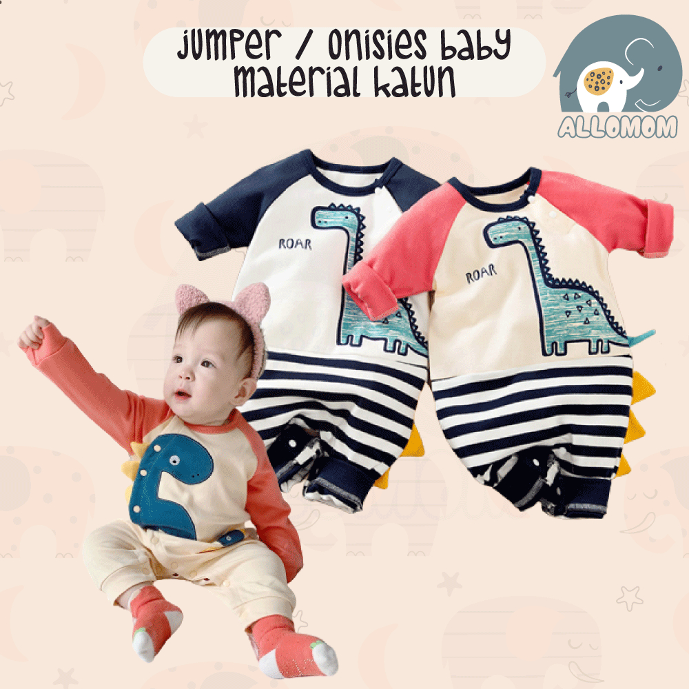 Jumper Bayi / Babysuit Bodysuit Baju Onesies Premium Bahan Katun Lembut Nyaman Romper Anak