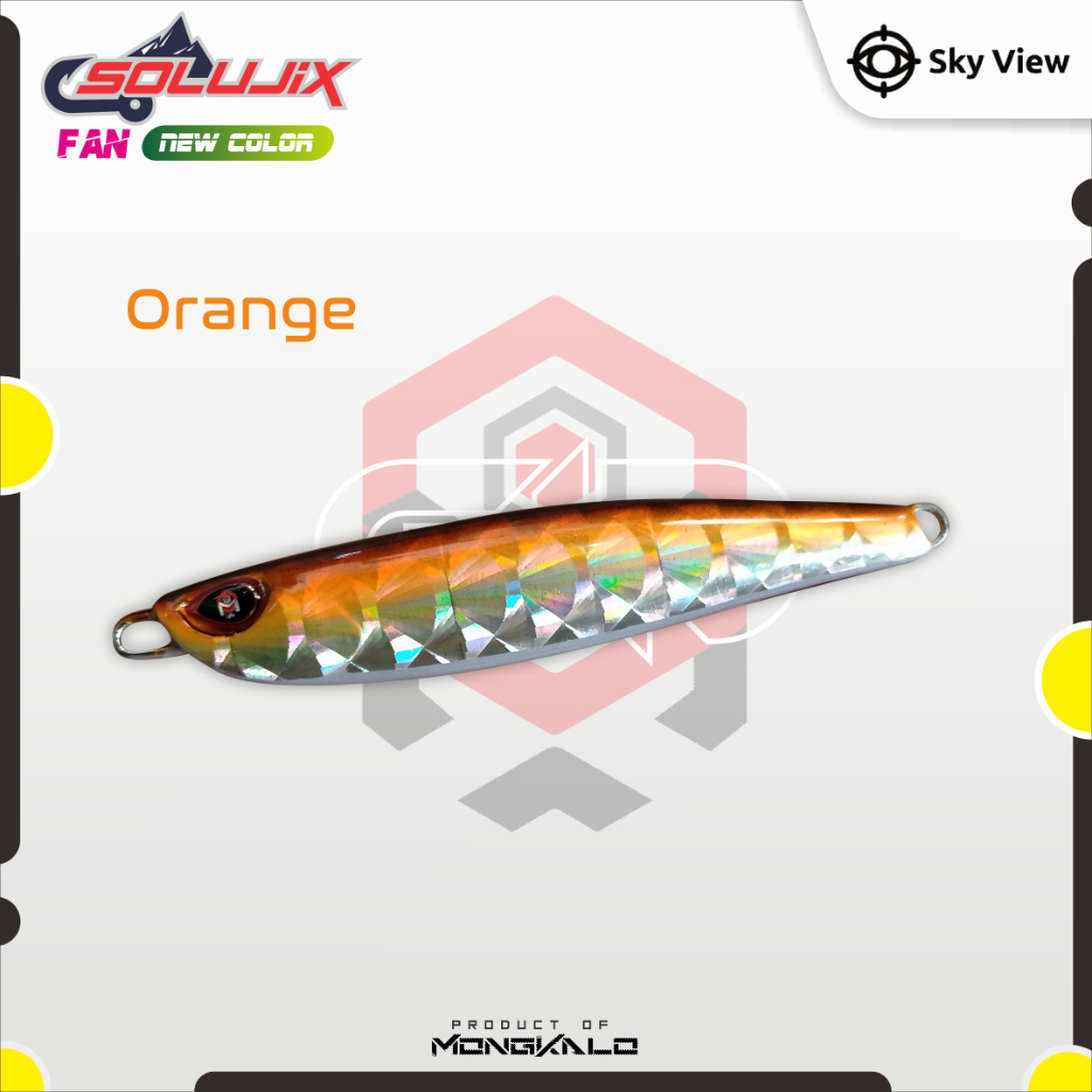 Mongkalo Solujix Kipas noGID noMotif Fluorescent 30 Orange