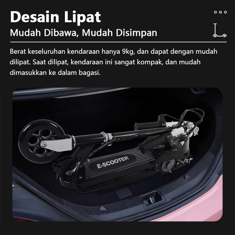 Scooter Listrik Anak Lipat Scoter Listrik Dewasa Garansi 1 Tahun
