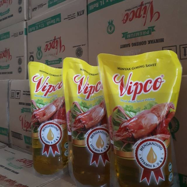 

Minyak Goreng Vipco 1 Liter per dus isi 12 pac