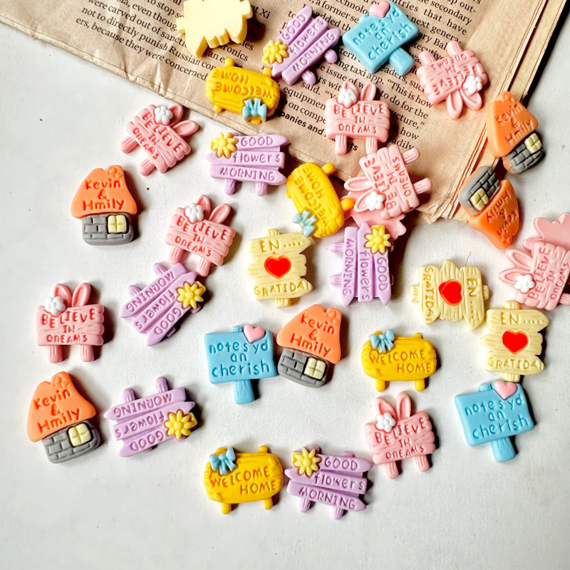 10 pcs Miniatur Clay resin karakter Lucu Clay Resin lucu