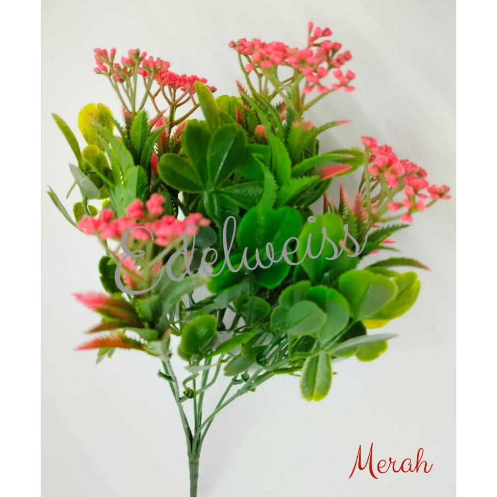 Dolar Soka X7 / Bunga kain plastik kering artificial palsu hias mawar busa gabus foam.