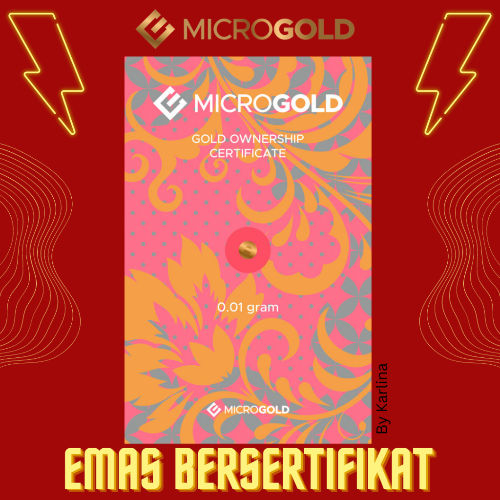 Logam Mulia 0.01 gram Fine gold Microgold Babygold Mini gold Emas antam Hampers Lebaran