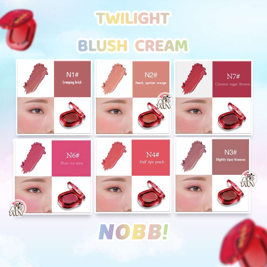 NOBB! MAKE UP BASE SERIES ( BLUSH CREAM / EYESHADOW PALETTE 4 COLOR / LOOSE POWDER )