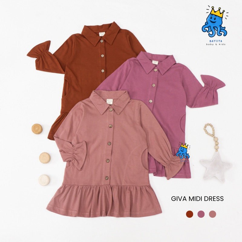 GIVA MIDI DRESS ANAK BY BAYIITA