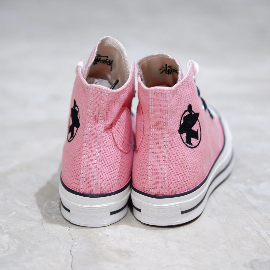 STUSSY X CONVERSE CHUCK TAYLOR 1970S HI SURFMAN PINK