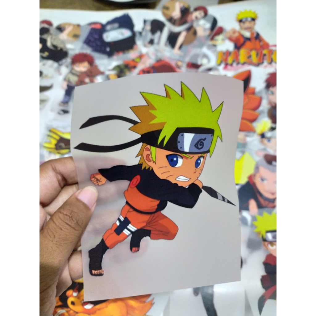 STIKER SABLON SETRIKA KAOS DTF GAMBAR SERIAL FILM NARUTO UZUMAKI