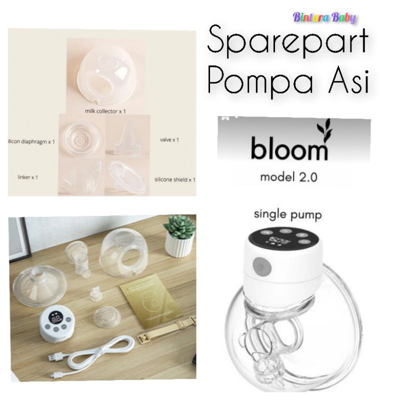 Sparepart Pompa Asi Bloom Electric Breastpump Valve Linker Bloom Pompa Asi Wearable Handsfree Bloom / Valve Bloom Karet Mesin / Valve Bloom Breast Pump