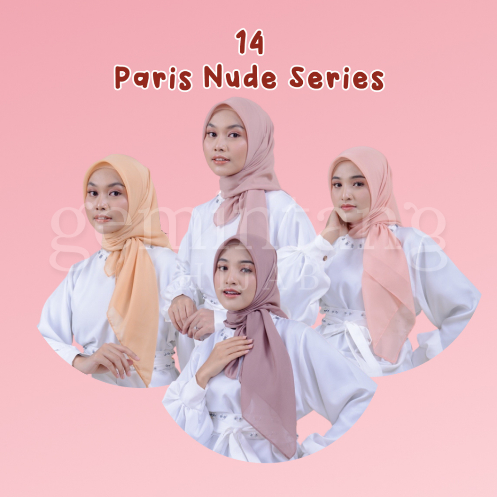 KERUDUNG PARIS NUDE / HIJAB PARIS POLOS CREAM REISHA / JILBAB PARIS COKSU
