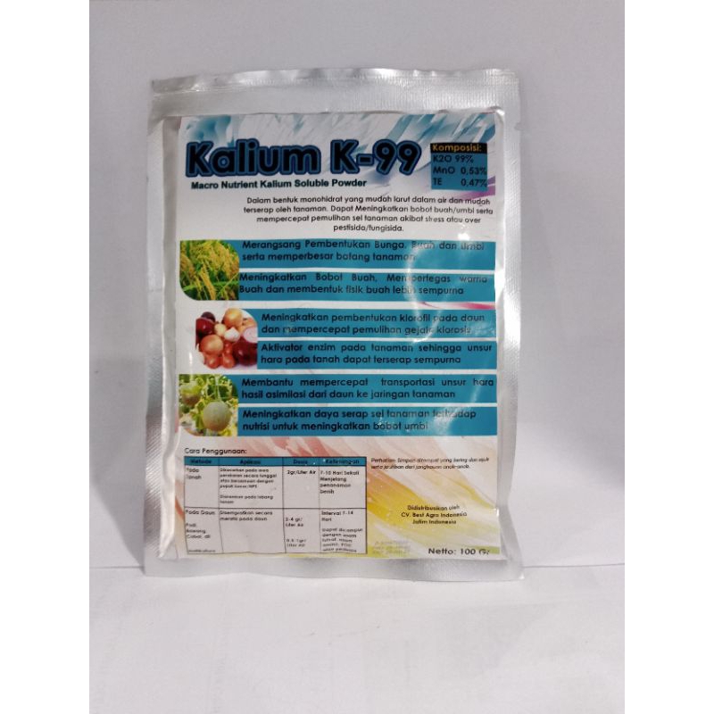 KALIUM K-99 Pembesar Buah/Umbi/Bulir Penambah Rasa Manis Brix Buah