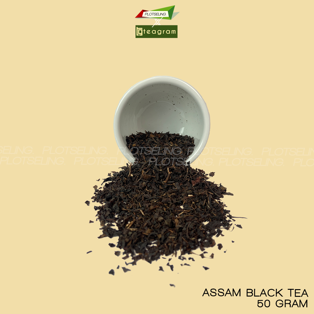 Teh Hitam Single Origin ASSAM TEA Kemasan 50gr Teh Import Asli Olahan Kebun Teh Assam India