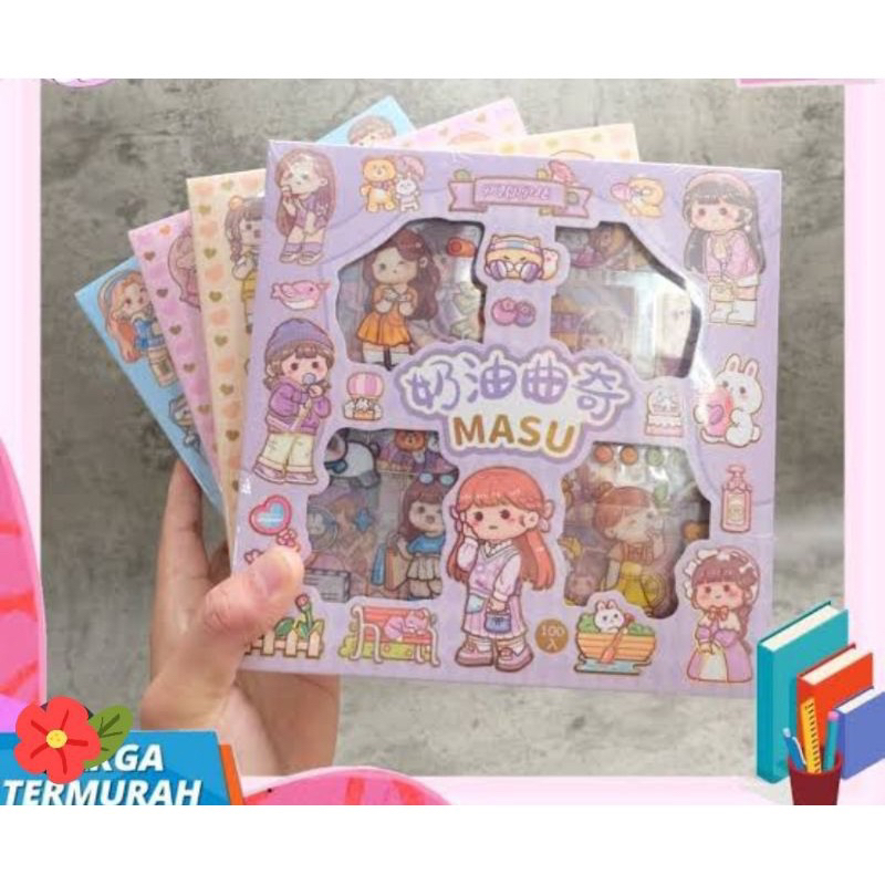 Stiker 2D Momo 25 pcs Aesthetic Cute waterproof