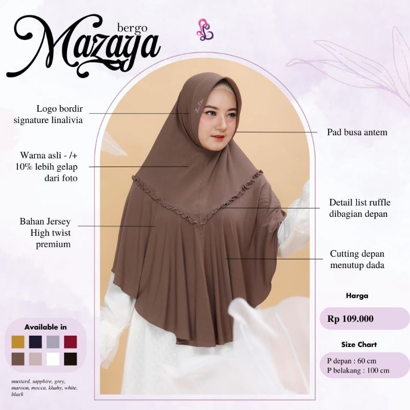 LINALIVIA HIJAB | BERGO MAZAYA | ORI LINALIVIA