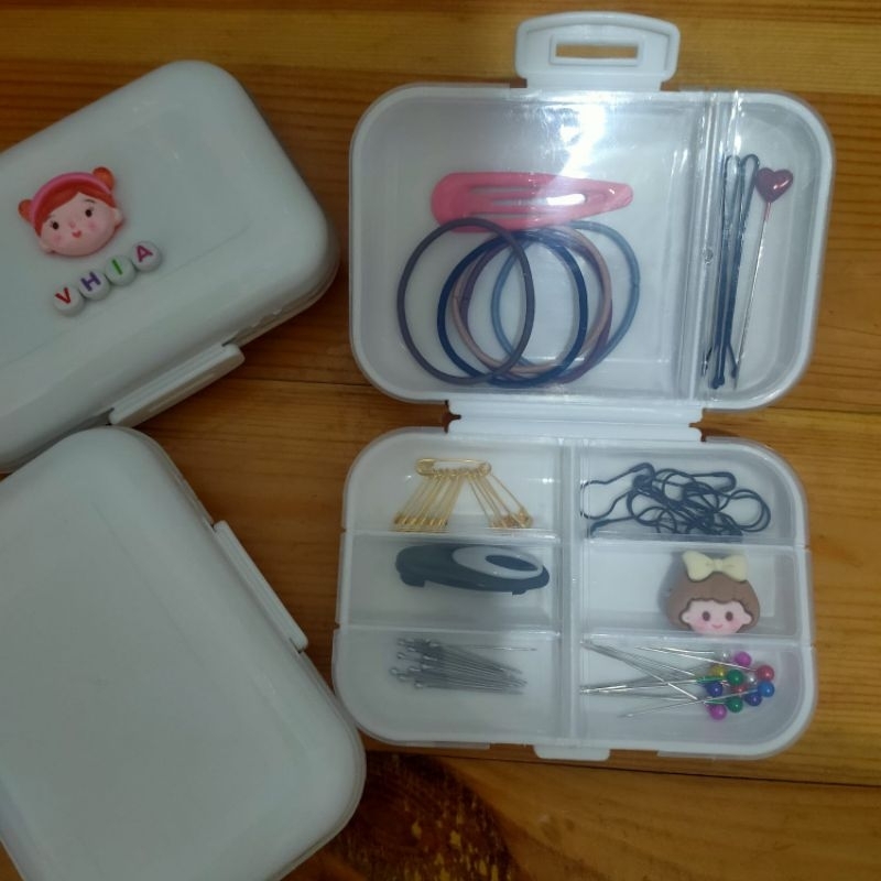 15 Kotak Jarum Pentul Unik Box Hijab Travel Kit Tempat Peniti Sekat