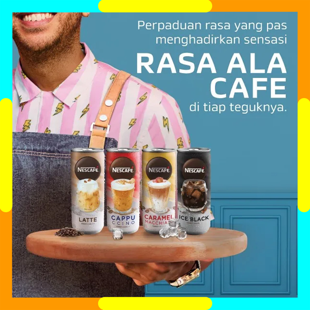 Kopi Instan Siap Minum Nescafe Ala Cafe Kaleng 220ml Can Instant Coffee Ready To Drink