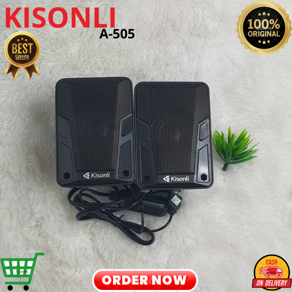 SPEAKER SPEKER SPIKER USB LAPTOT PC KOMPUTER DEVICE KISONLI A-505 BASS STEREO