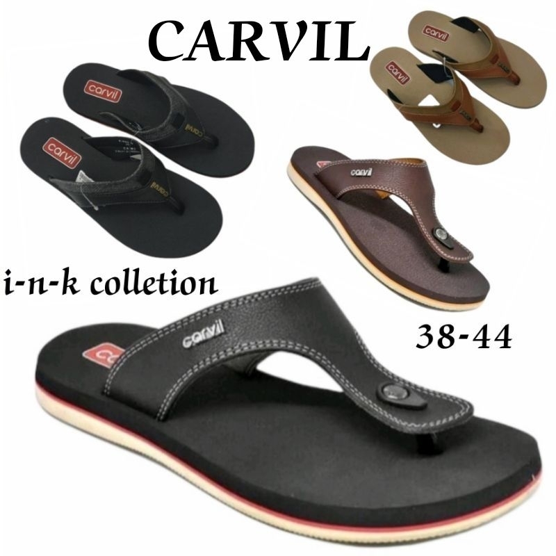 sandal jepit pria original carvil Flores empuk