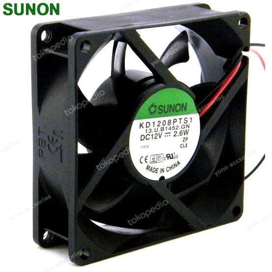 FAN 8CM SUNON KD1208PTB1 DC.12V 2.6W 3PIN ORI