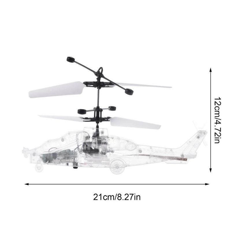 Mainan Anak Helikopter RC Sensor Tangan Pesawat Terbang Remote Control