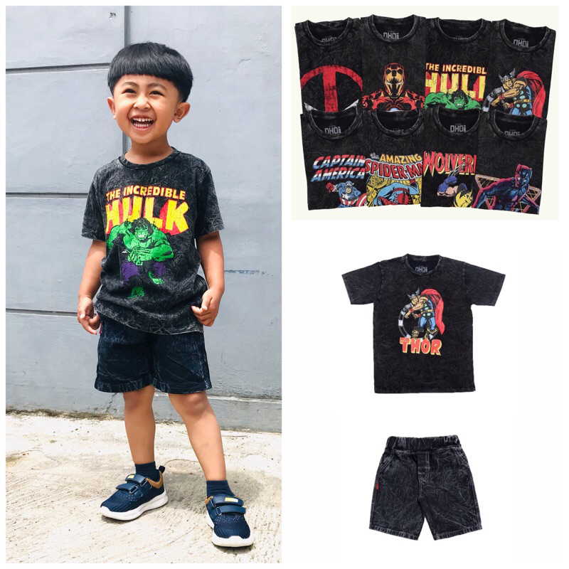 LOCAWEAR - Kaos Sandwash - Kaos Sandwash Anak