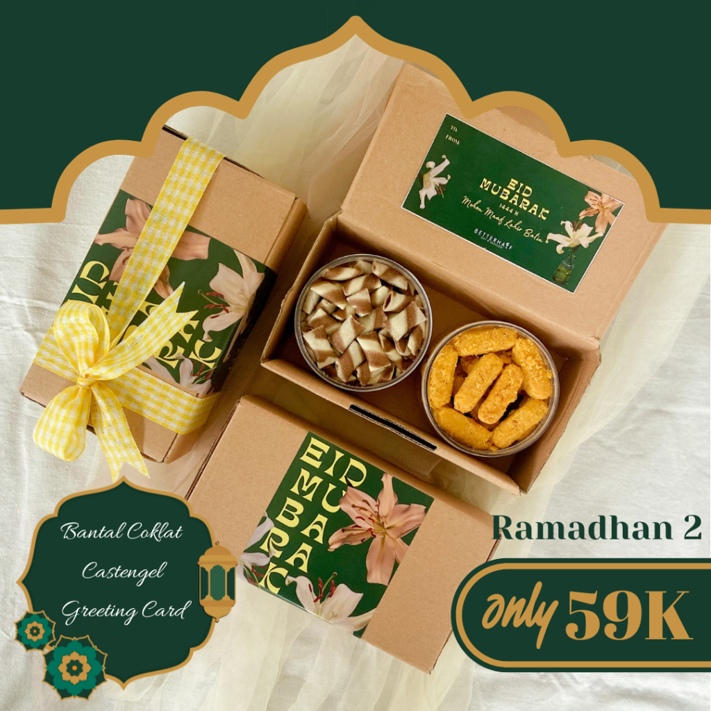 

HAMPERS KUE LEBARAN RAMADHAN 2(Bantal Coklat & Castengel)