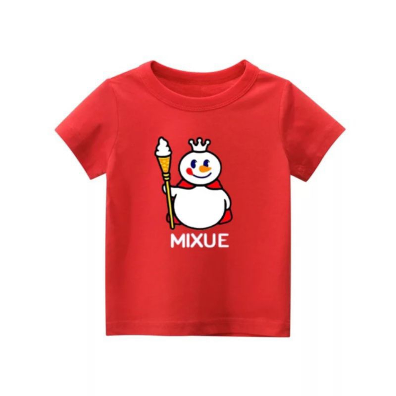 kaos anak mixue/kaos kekinian anak perempuan/laki laki