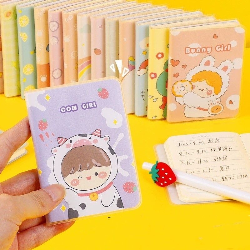 

Notebook Sampul | Buku Kecil | Buku Catatan Mini Motif Kartun | Buku Agenda | Buku Saku PVC