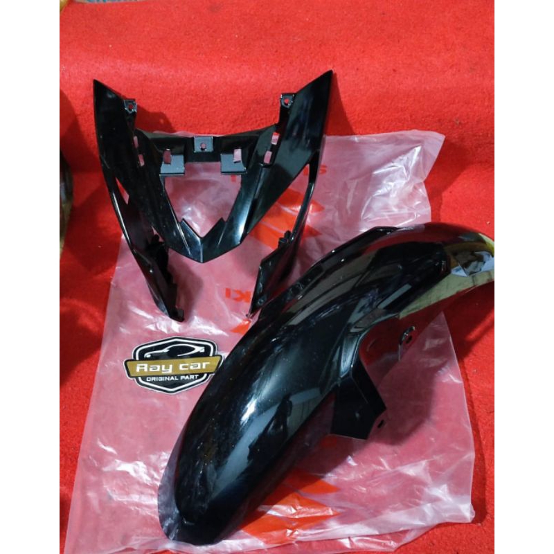 BATOK SET SPAKBOR DEPAN HITAM SATRIA FU FI INJEKSI ORIGINAL SGP