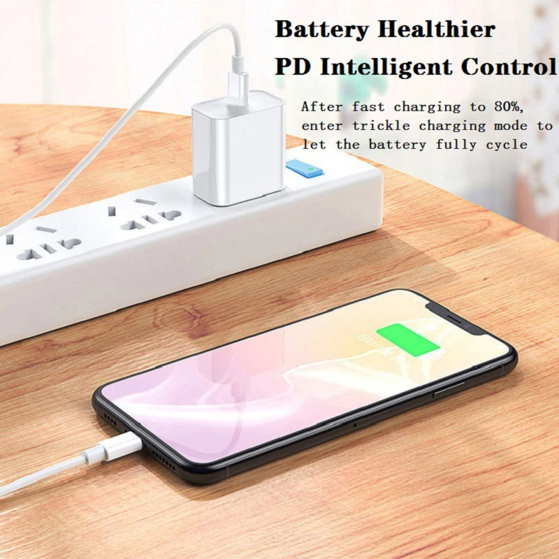 AMZWN Charger Type C PD 20W EU Plug for iPhone 14 - JB0QC01 - White