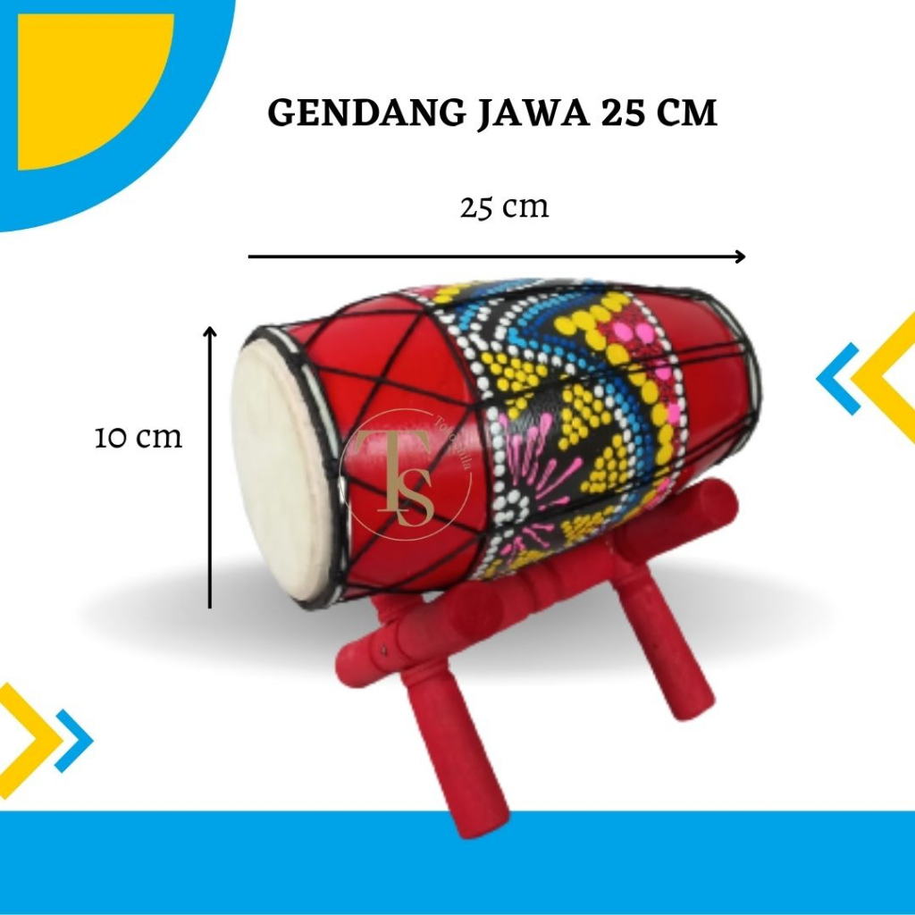 Gendang Anak Mainan ukuran 25 cm