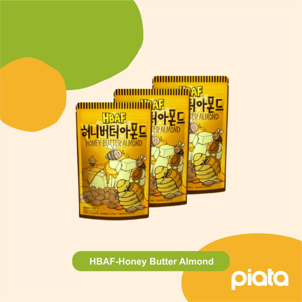 

Almond & Cashew HBAF rasa Honey Butter Almond Korean Almond, Korean Snack, Snack Impor, Original Korea